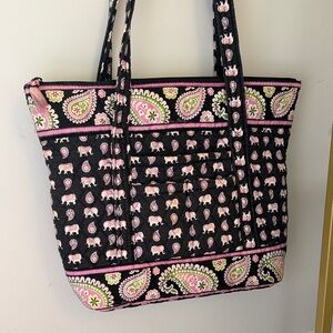 Vera Bradley Tote with Paisley Print